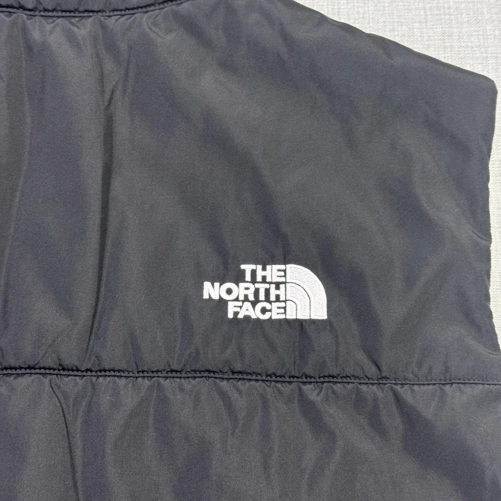 The‎ North Face Puffer Vest Mens XL Black Insulated Quilted Full Zip Logo